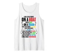 I Will Read Books On A Boat Bookish Bookworm Book Reader Tank Top