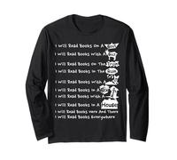 I Will Read Books On A Boat & Everywhere Reading Book Lover Long Sleeve T-Shirt