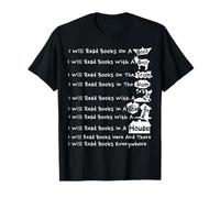 I Will Read Books On A Boat & Everywhere Reading Book Lover T-Shirt