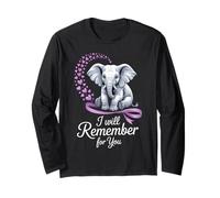 I Will Remember for You Elephant Lovers Sentimental Moment Long Sleeve T-Shirt
