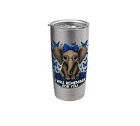 I Will Remember for You Elephant Lovers Sentimental Stainless Steel Insulated Tumbler
