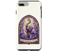 I Will Remember For You Stained Glass Elephant Alzheimers Case for iPhone 7 Plus/8 Plus