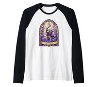 I Will Remember for You Stained Glass Elephant Alzheimers Raglan Baseball Tee