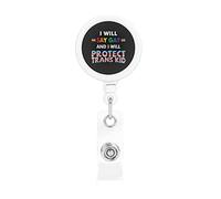 I Will Say Gay and I Will Protect Trans Kids LGBTQ Pride Retractable Badge Holder Reel Clip Id Card Holder forNurse Student Office Worker