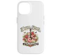 I Will Sing Goodness of God Christian Guitar Floral Case for iPhone 14