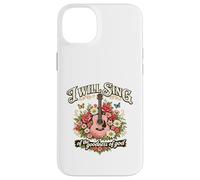 I Will Sing Goodness of God Christian Guitar Floral Case for iPhone 14 Plus