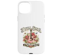 I Will Sing Goodness of God Christian Guitar Floral Case for iPhone 15 Plus