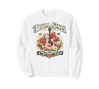I Will Sing Goodness of God Christian Guitar Floral Sweatshirt