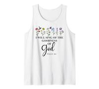 I Will Sing of The Goodness of God Psalm 89:1 Christian Bird Tank Top
