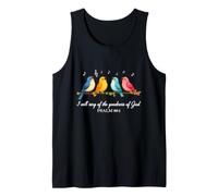 I Will Sing of The Goodness of God Psalm 89:1 Colorful Birds Tank Top