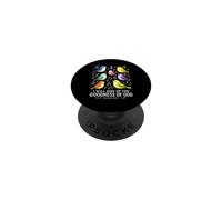 I Will Sing the Goodness of God Psalm 89 Birds Singing Art PopSockets Adhesive PopGrip