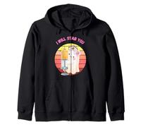 I Will Stab You Cute Ghost Nurse Halloween Costume Zip Hoodie