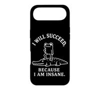 I WILL SUCCEED, BECAUSE I AM INSANE Frog Crocodile Humor Case for iPhone Air