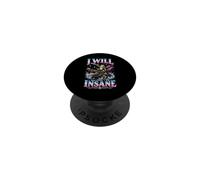 I Will Succeed Because I Am Insane Frog Knight Crocodile PopSockets Adhesive PopGrip
