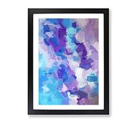 I Will Survive Abstract Framed Wall Art Print A2 Black