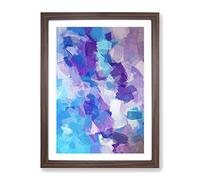 I Will Survive Abstract Framed Wall Art Print A2 Walnut
