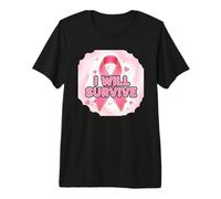 I Will Survive Pink Aware Ribbon Premium T-Shirt