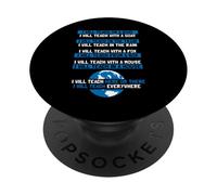 I will Teach on a Boat A Goat I Will Teach Everywhere PopSockets Adhesive PopGrip