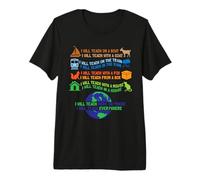 I Will Teach on a Boat a Goat I Will Teach Everywhere Premium T-Shirt