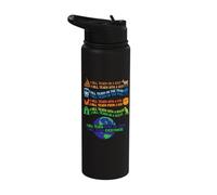 I Will Teach on a Boat a Goat I Will Teach Everywhere Stainless Steel Insulated Water Bottle