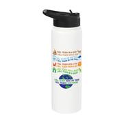 I Will Teach on a Boat A Goat I Will Teach Everywhere Stainless Steel Insulated Water Bottle