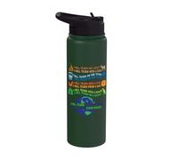 I Will Teach on a Boat A Goat I Will Teach Everywhere Stainless Steel Insulated Water Bottle
