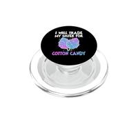 I Will Trade My Sister For Cotton Candy Lover Funny PopSockets PopGrip for MagSafe