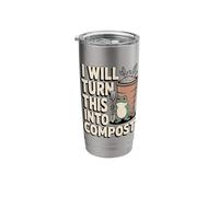 I Will Turn This Into Compost Frog Garden Stainless Steel Insulated Tumbler