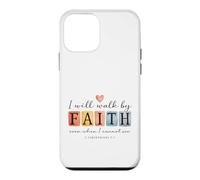 I will walk by FAITH Christian Bible Verse Design Case for iPhone 12 mini