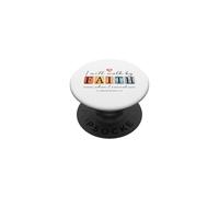 I will walk by FAITH Christian Bible Verse Design PopSockets Adhesive PopGrip