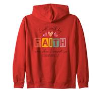I Will Walk By Faith Even When I Cannot See Zip Hoodie