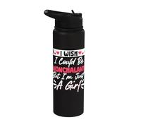 I Wish I Could Be Nonchalant But I'm Just A Girl Stainless Steel Insulated Water Bottle