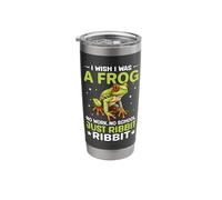 I Wish I was A Frog No Work No School Just Ribbit Ribbit Stainless Steel Insulated Tumbler