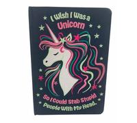 I Wish I Was A Unicorn Embroidered Journal