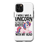 I Wish I Was A Unicorn Funny Sarcastic Joke Unicorn Case for iPhone 11 Pro