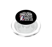 I Wish I Was A Unicorn Sarcastic Humor PopSockets PopGrip for MagSafe