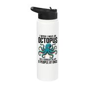 I Wish I was an Octopus So I Could Slap 8 People At Once Stainless Steel Insulated Water Bottle