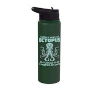 I Wish I was an Octopus So I Could Slap Stainless Steel Insulated Water Bottle