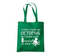I Wish I Was An Octopus Tote Shopping Bag 10 Litres Capacity 42 x 38cm