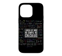 I Wish Life Was As Simple As Calculus Math Teacher Algebra Case for iPhone 14 Pro Max