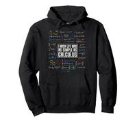 I Wish Life Was As Simple As Calculus Math Teacher Algebra Pullover Hoodie