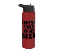 I Wish This was Beer Stainless Steel Insulated Water Bottle
