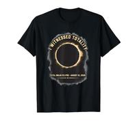 I Witnessed Totality Total Solar Eclipse August 12 2026 Value Graphic T-Shirt, Men, Black, L
