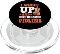 I Woke Up And Choose Violins Classic Violinist Music - PopSockets PopGrip for MagSafe