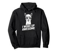 I Woke Up Awesome Llama Alpaca Morning Humor Pullover Hoodie