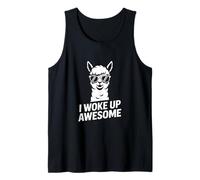 I Woke Up Awesome Llama Alpaca Morning Humor Tank Top