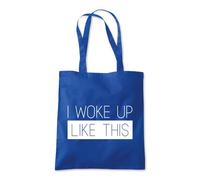 I Woke Up Like This Funny Tote Shopping Bag 10 Litres Capacity 42 x 38cm