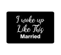 I Woke Up Like This Married Metal Signs 8x12 Inch Retro Front Door Coffee Bar Pubs Club Home Decor Aluminum Tin Signs Wall Art Plaques for Garage
