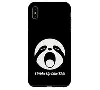 I Woke Up Like This Sloth Face Funny Morning Design Case for iPhone XS Max
