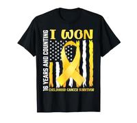 I Won 16 Years Counting Childhood Cancer American Survivor T-Shirt